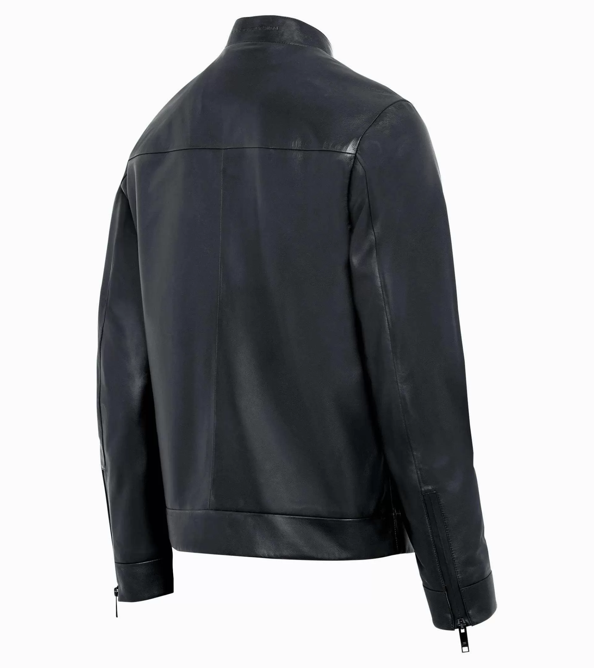 Porsche Design Active Leather Jacket Jet Black Discount