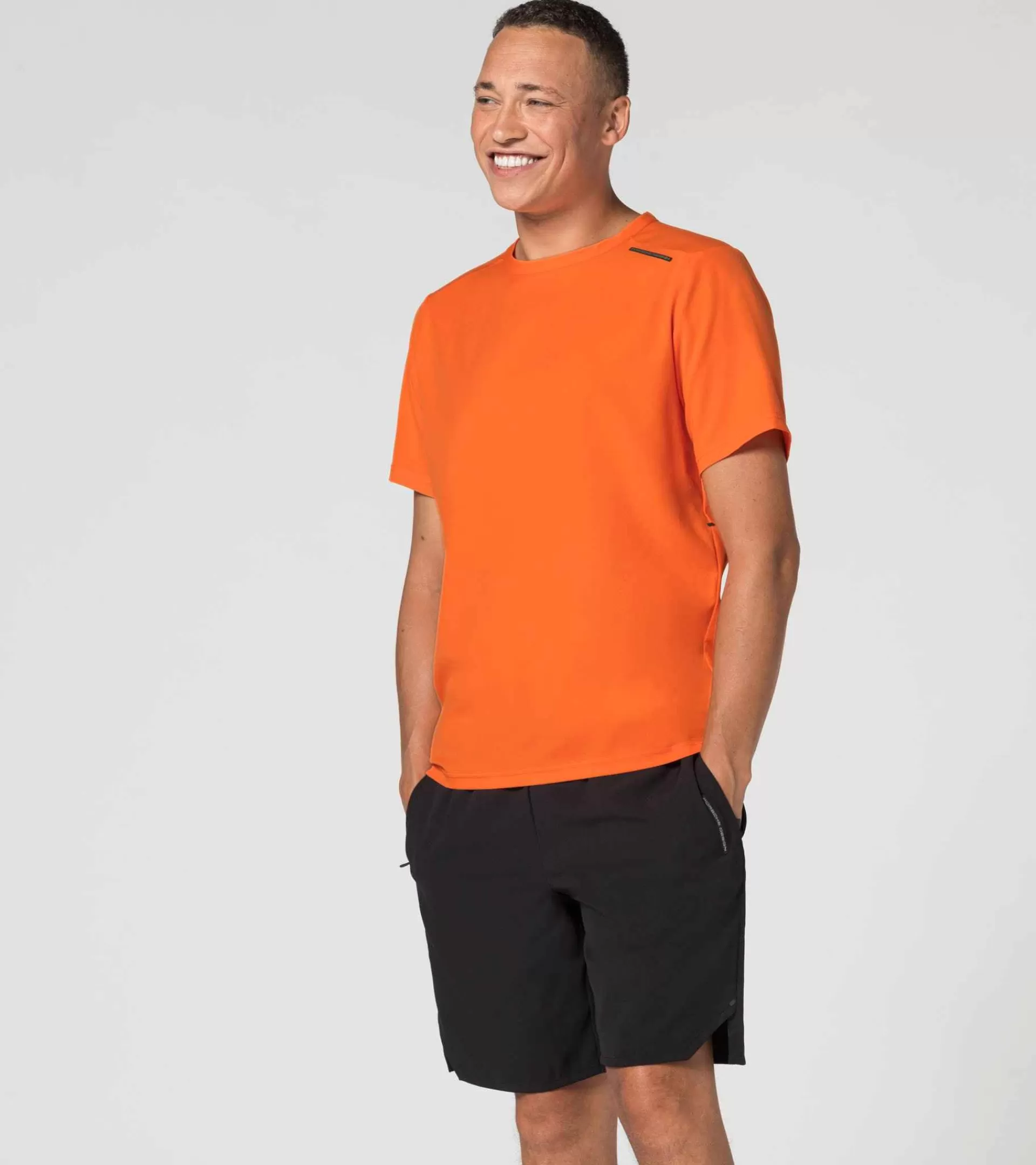 Porsche Design Active T-Shirt Firecracker Orange Flash Sale