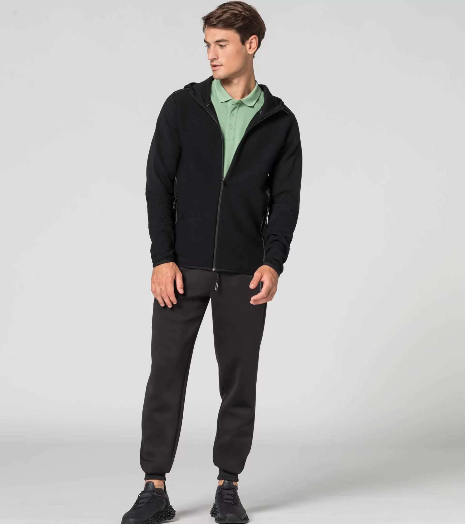 Porsche Design Casaco Midlayer Evoknit® Black New