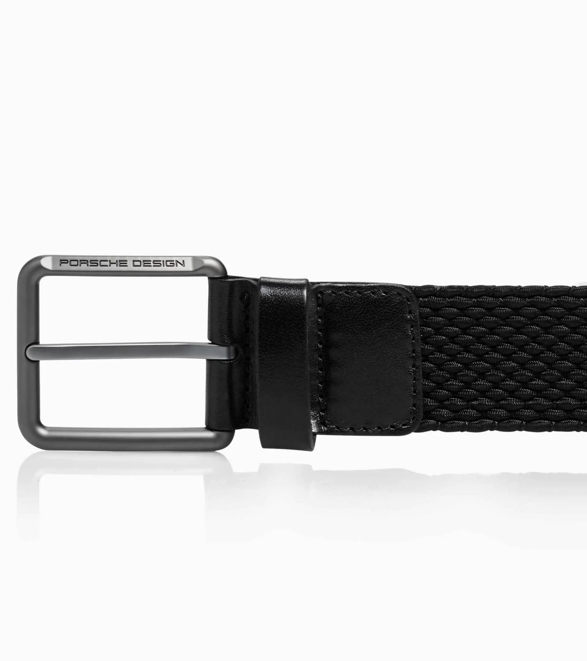 Porsche Design Cinto Casual Pin Buckle Chino Black, Titanium Store