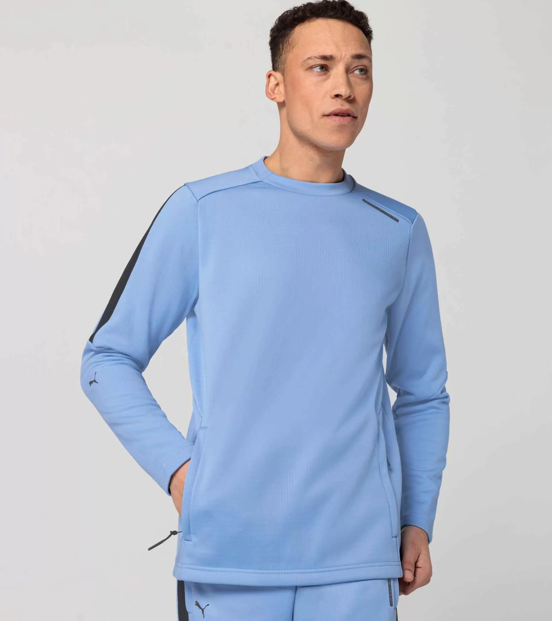 Porsche Design Crew Neck Sweater Blissful Blue Sale