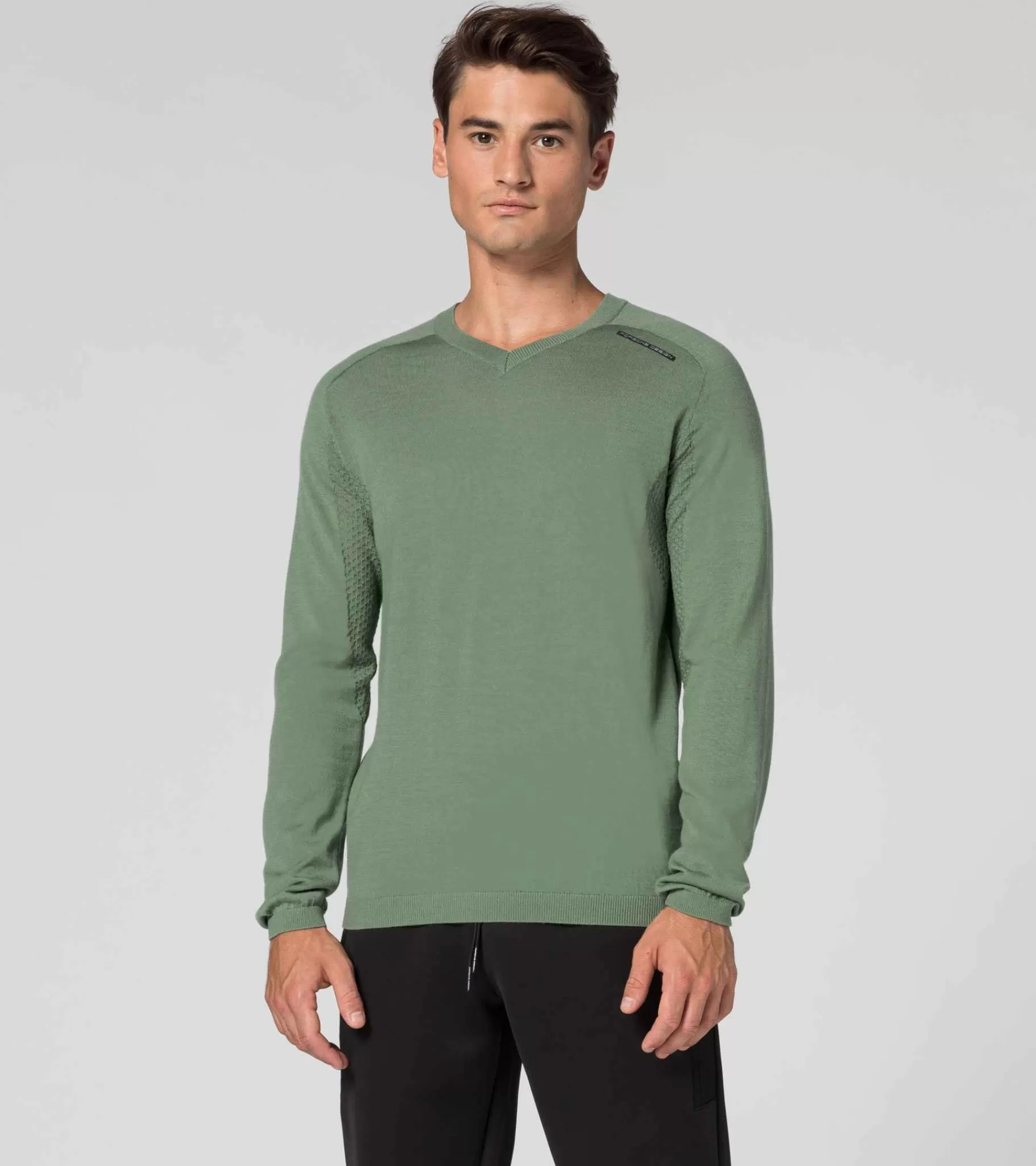 Porsche Design Evoknit® V-Neck Pullover Dusty Green Store