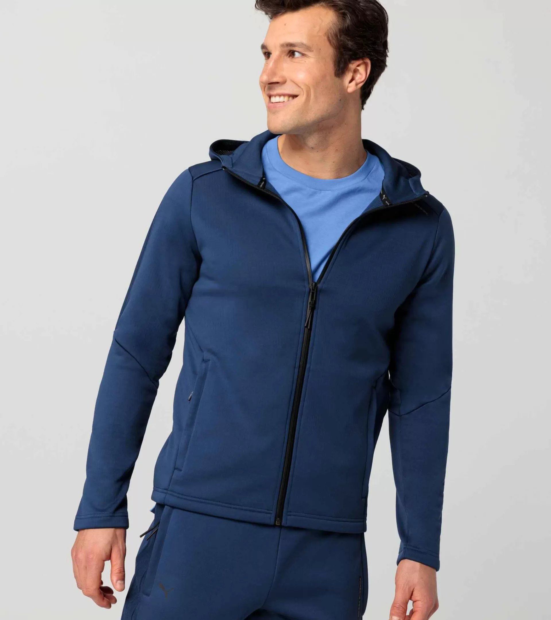 Porsche Design Hooded Sweat Jacket Persian Blue Hot