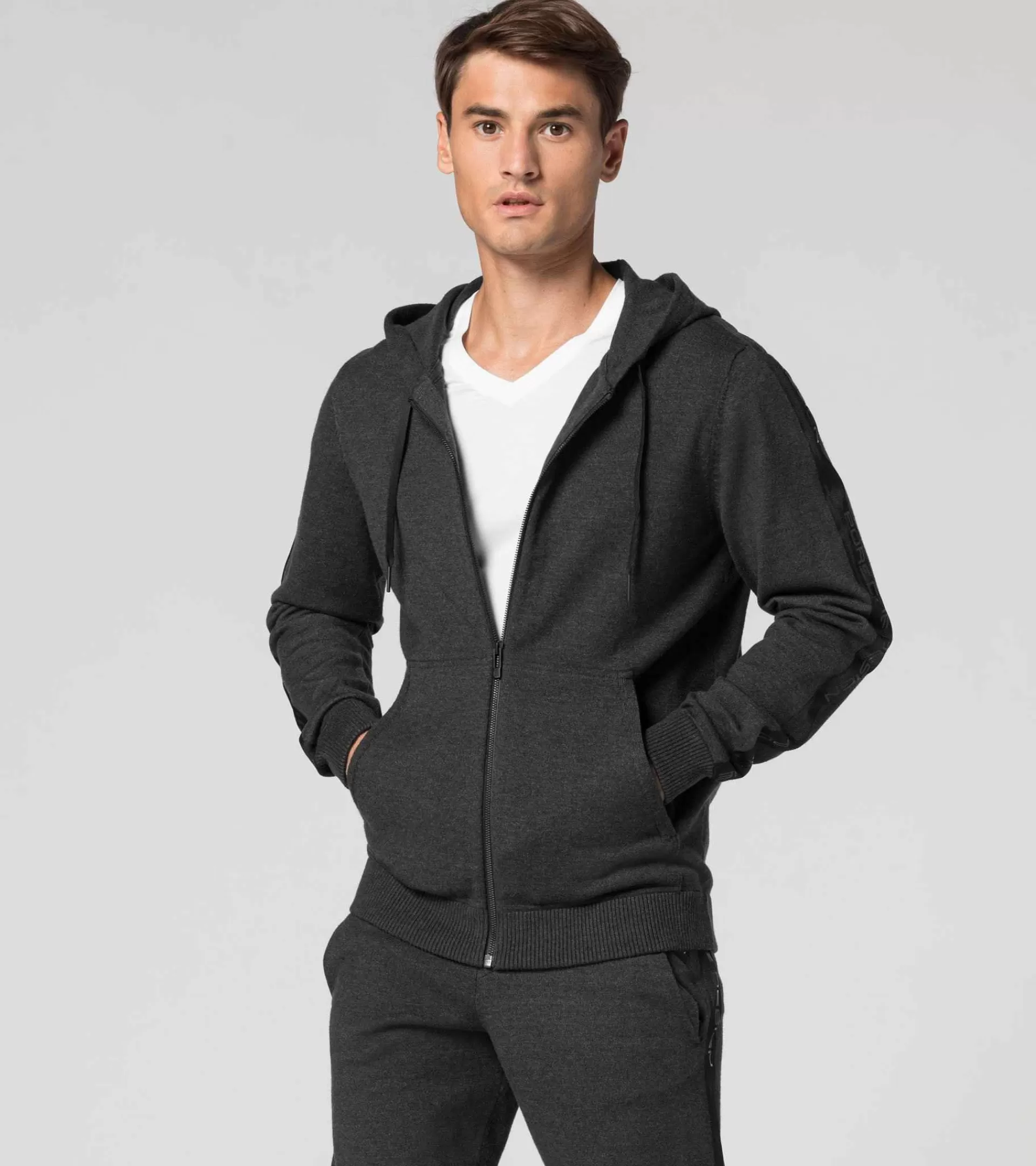 Porsche Design Leisure Fullzip Jacket Asphalt Heather Best