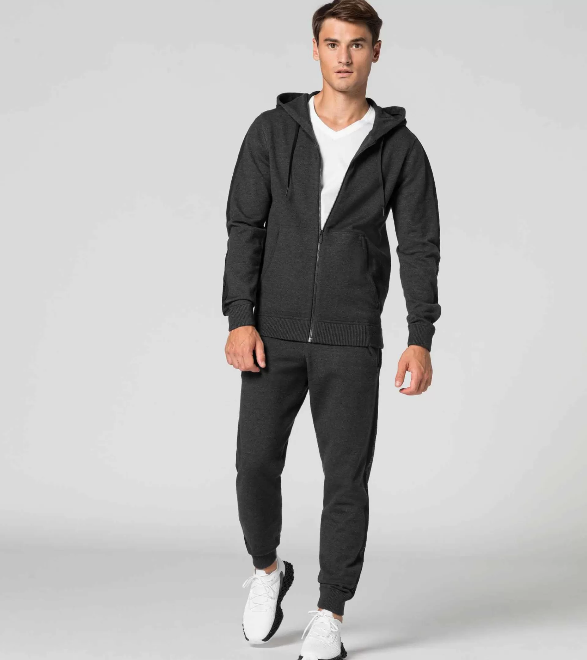 Porsche Design Leisure Fullzip Jacket Asphalt Heather Cheap