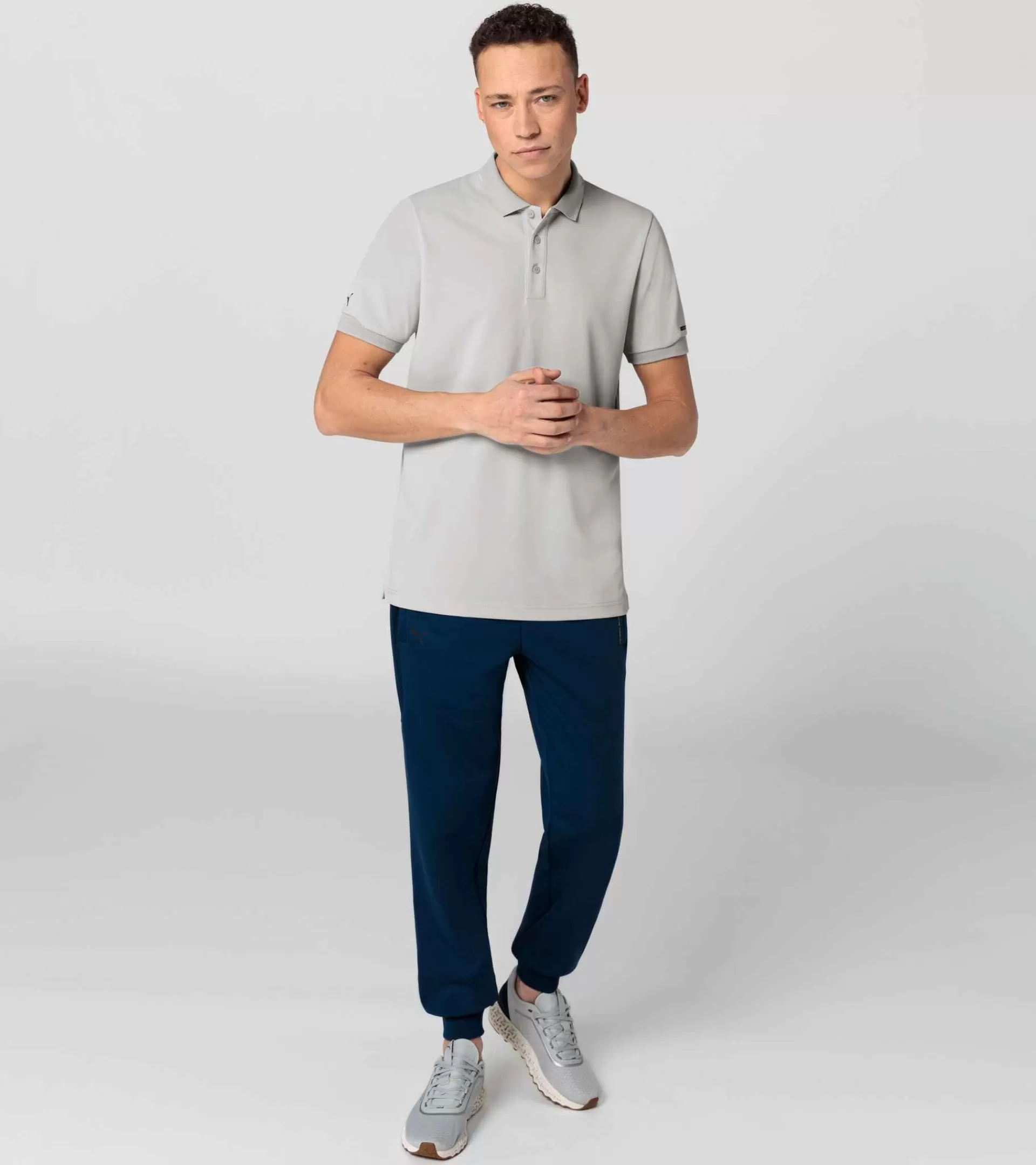 Porsche Design Polo Para Homem Ash Grey Flash Sale