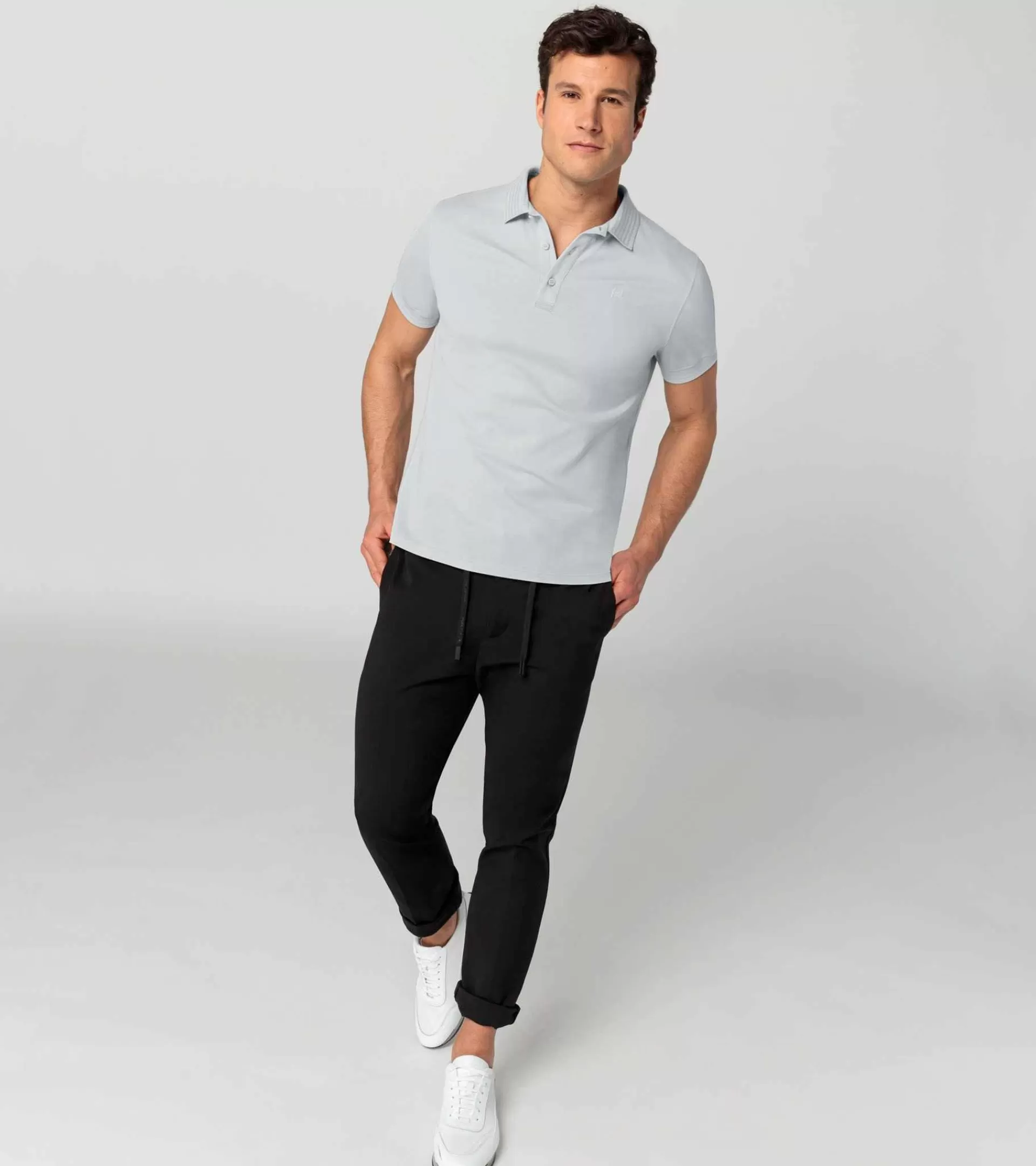 Porsche Design Tec Flex Polo Shirt Ash Gray Hot